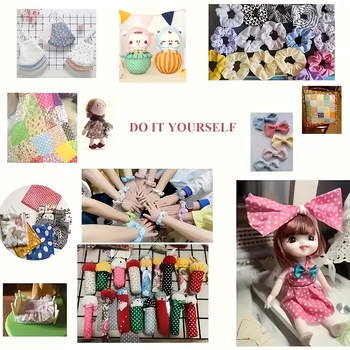 Patchwork pamučna tkanina s cvjetnim uzorkom – set ostataka za DIY početnike