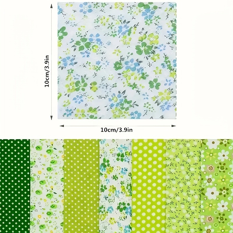 Patchwork pamučna tkanina s cvjetnim uzorkom – set ostataka za DIY početnike