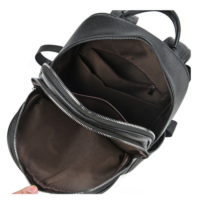 PU ruksak, gradski jednostavan stil, ljeto 2025 izdanje, zatvaranje na zip, unutarnji sustav džepova (zip džep, džep za telefon, džep za ID)