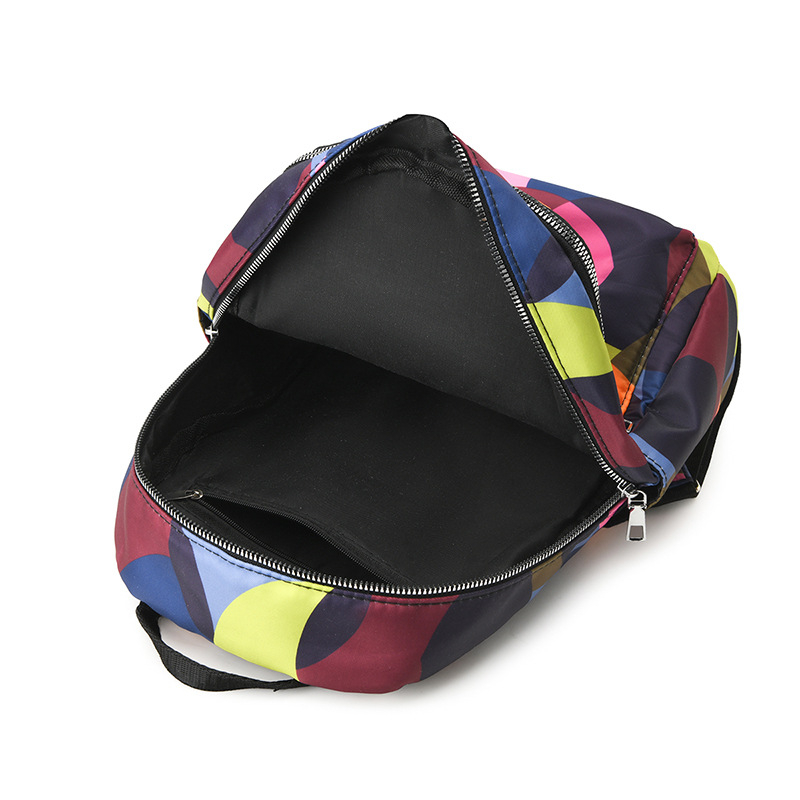 Najlon ruksak - gradska jednostavnost, Zima 2024, zatvarač, poliester podstava, unutarnji džep za ID