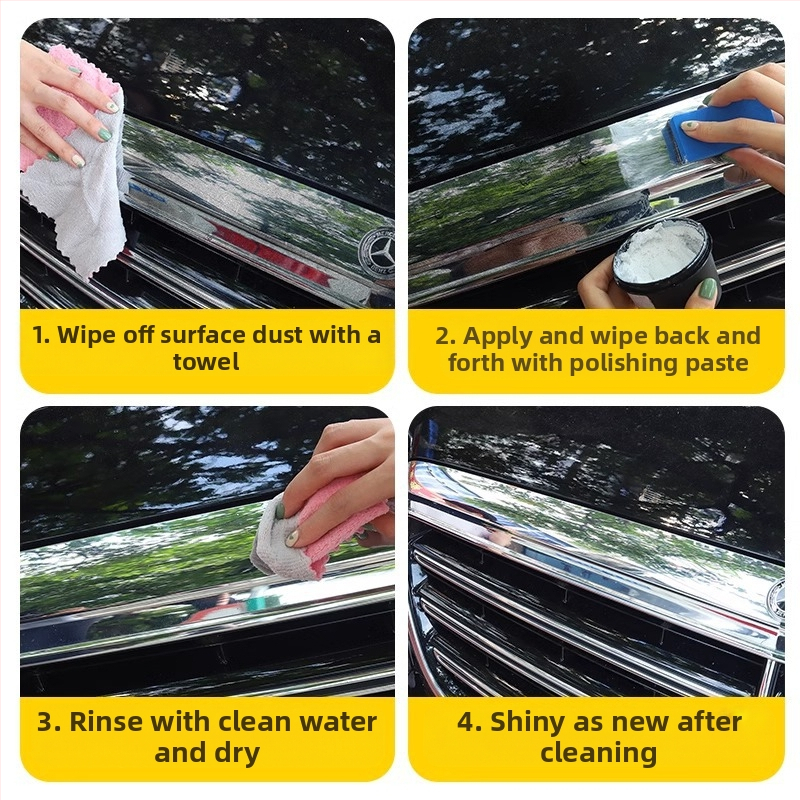 Почистващ агент за ръжда на автомобилно лого – за хромирани повърхности, ремонт на окисляване и обновяване