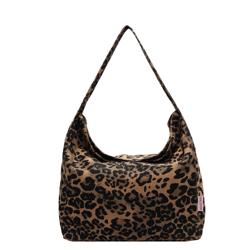 Leopard otisak platnene Tote torba, gradski stil (Materijal: platno; Oblik: uspravno kvadratni oblik; Otvaranje: magnetski zatvarač; Unutarnji džepovi: tajni džep sa zipom, džep za telefon, zip džep tipa sendvič)