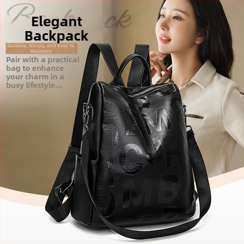 Naiste PU seljakott — ülilihtne, mahutavus 20–35 L, kõverdatud õlarihm, polüestri vooder