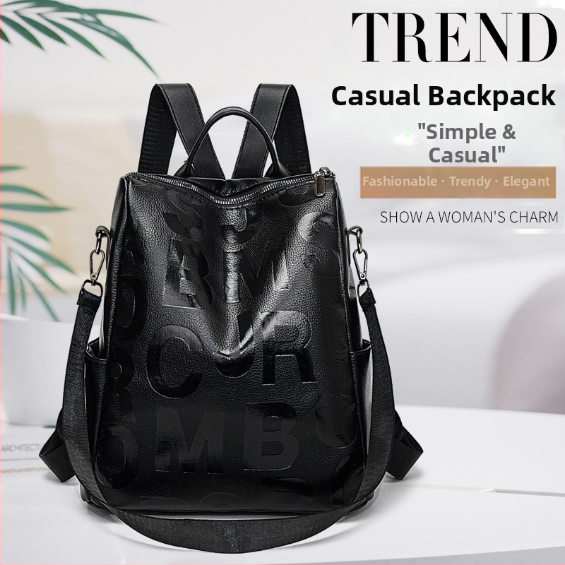 Naiste PU seljakott — ülilihtne, mahutavus 20–35 L, kõverdatud õlarihm, polüestri vooder