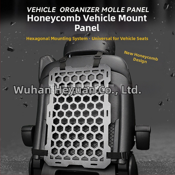 Hexagonálny panel MOLLE na zavesenie do automobilovej sedačky – plastový, vodotesný a odolný voči zaťaženiu, univerzálna kompatibilita