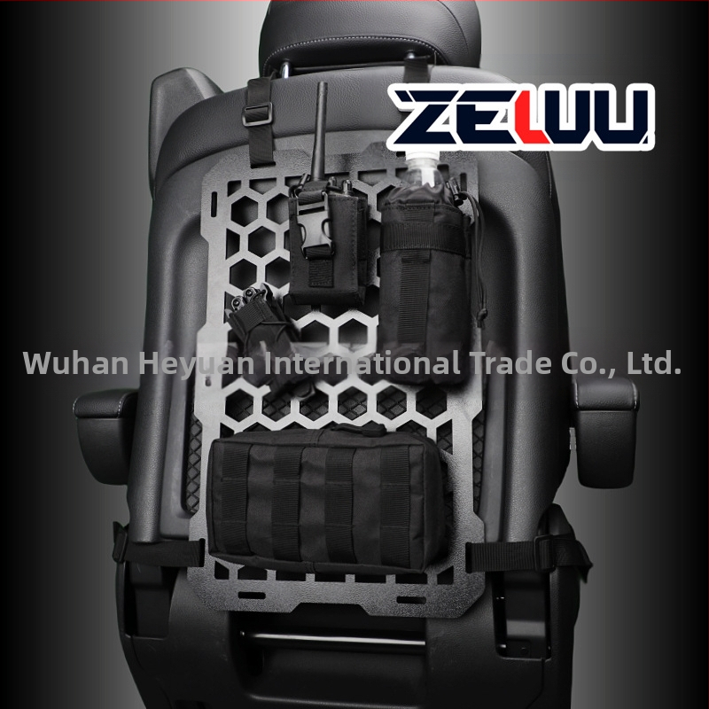 Hexagonálny panel MOLLE na zavesenie do automobilovej sedačky – plastový, vodotesný a odolný voči zaťaženiu, univerzálna kompatibilita