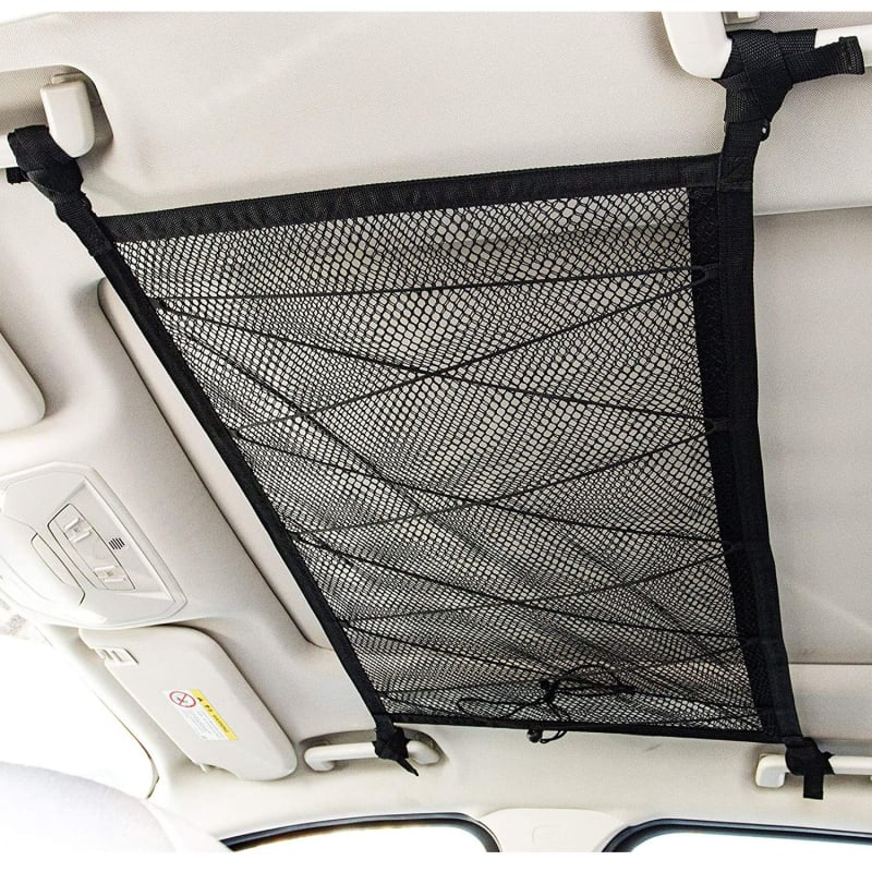 Dvoslojna mrežasta torbica za pohranu na krovu auta – poliester