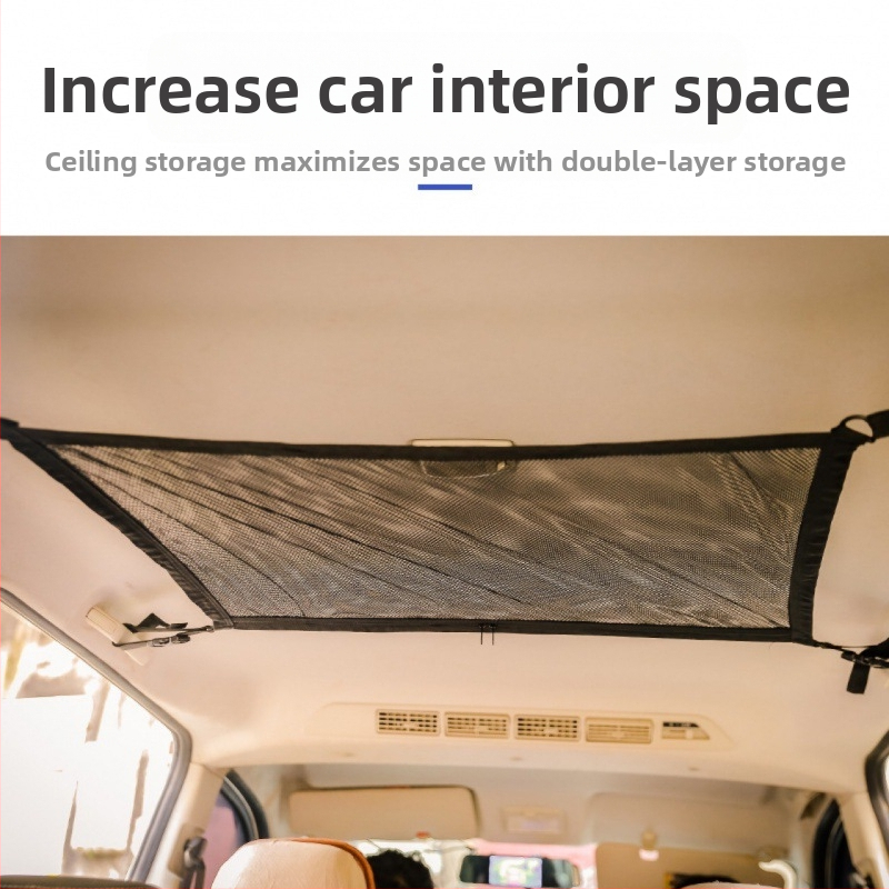 Dvojvrstvová sieťová taška na strechu auta – polyester