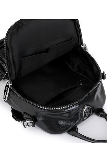 PU ranac velike kapacitete, zatvaranje zipom, pretinac za prijenosno računalo, džep za telefon, poliesterska podstava