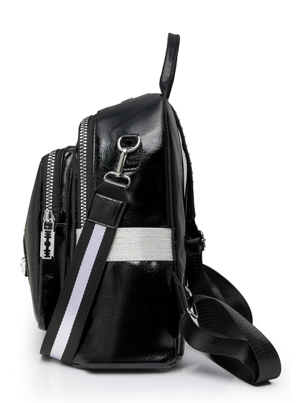 PU ranac velike kapacitete, zatvaranje zipom, pretinac za prijenosno računalo, džep za telefon, poliesterska podstava