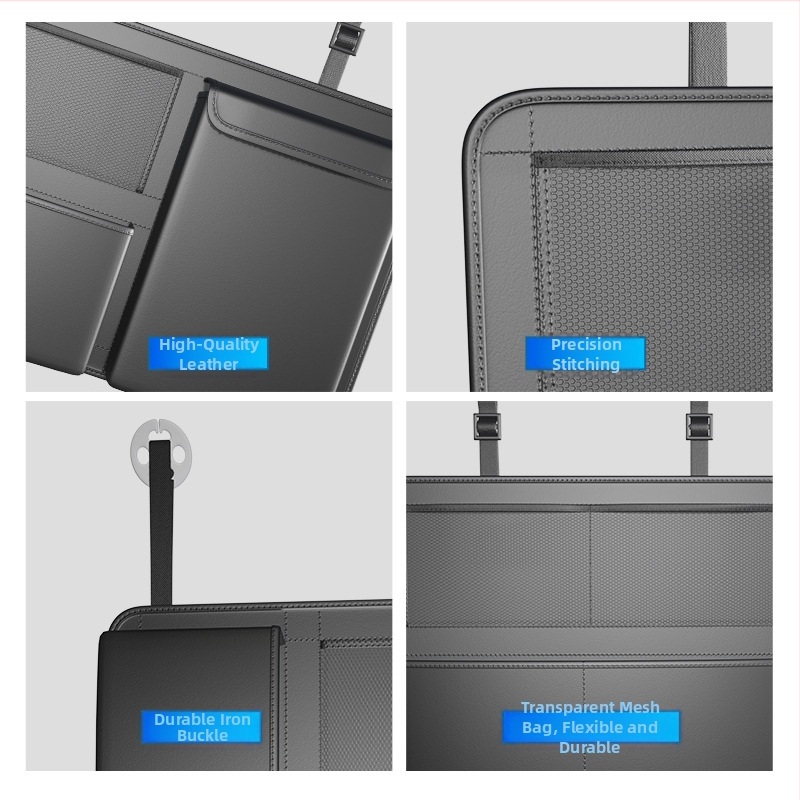 Kožená taška na skladovanie do batožinového priestoru, zavesiteľný dizajn, tlakovo odolný, univerzálne použitie