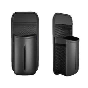 Δερμάτινος οργανωτής αποθήκευσης αυτοκινήτου, αναδιπλούμενος με χειρολαβή και κούμπωμα, χωρητικότητας 2L