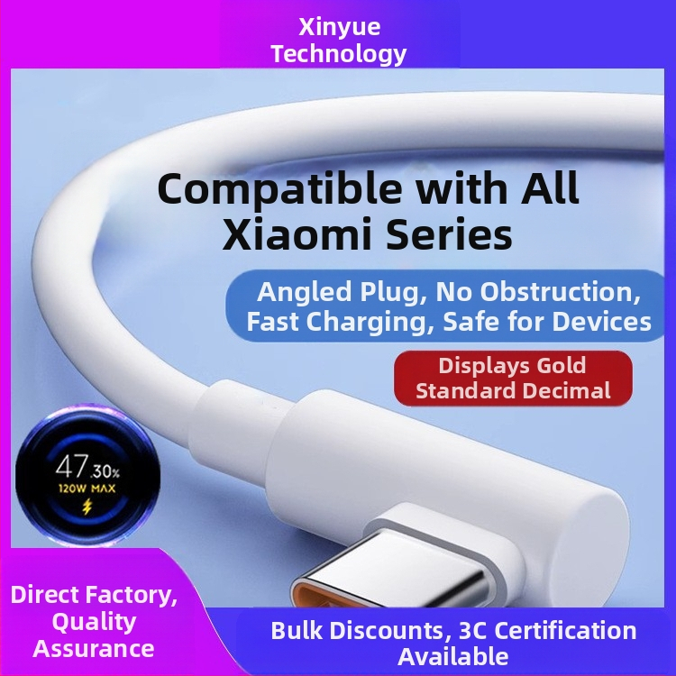 USB-C rýchlonabíjací kábel, 120W, dĺžka 1–2 m, TPE, kompatibilný s Redmi K50 Extreme Edition, K60, K70 Pro, Xiaomi 13/14