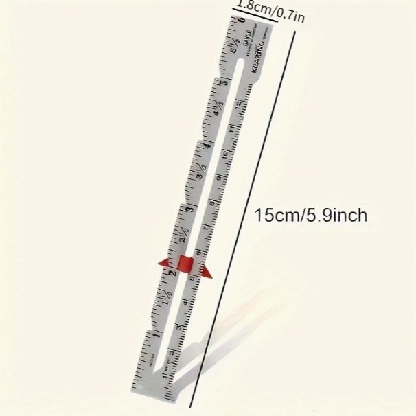 Šivačko ravnalo, ručni patchwork, aluminijsko podešavanje šavova, DIY mjerač — Creative Artist