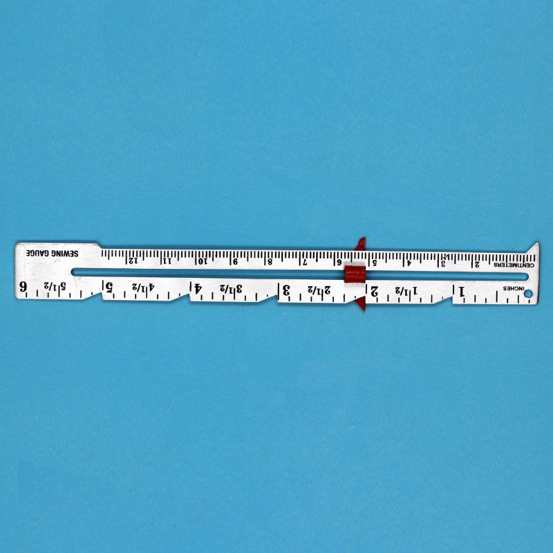 Šivačko ravnalo, ručni patchwork, aluminijsko podešavanje šavova, DIY mjerač — Creative Artist