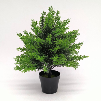 Изкуствен кипарис за външна градина – декоративно растение за озеленяване на двор; Код: Xqs008; Материал: пластмаса; Техника: инжекционно формоване; Вид: 1327355784; Използване: домашно декориране