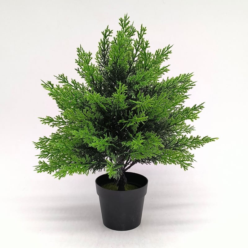 Изкуствен кипарис за външна градина – декоративно растение за озеленяване на двор; Код: Xqs008; Материал: пластмаса; Техника: инжекционно формоване; Вид: 1327355784; Използване: домашно декориране