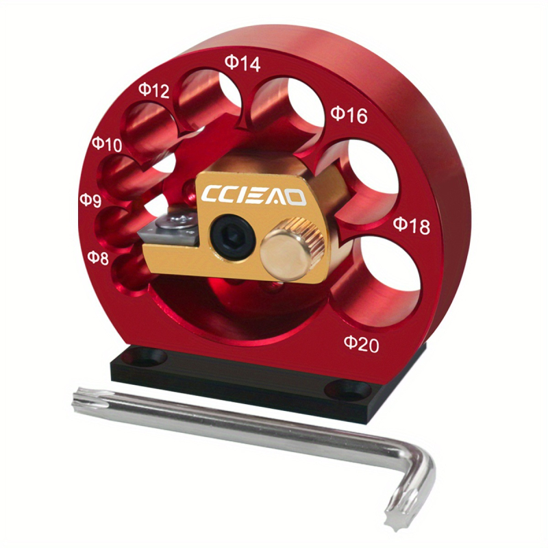 Prilagođeni alat za obradu drveta – prilagodljivi uređaj za pretvaranje četverokutnih štapića u okrugle, 1 komplet, metrički i imperijalni format, za kućnu uporabu