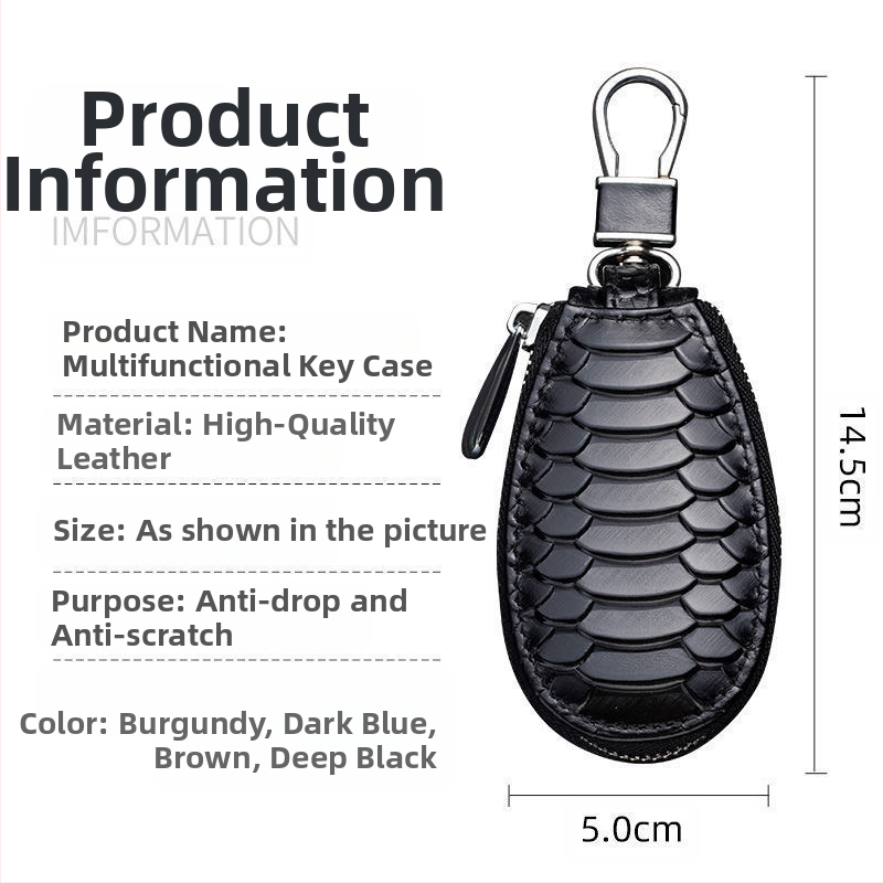 Raktų dėklas - neutralaus dizaino; medžiaga: Kita; raštas: Kita; stilius: Verslo elitinis; kasdieniam naudojimui.