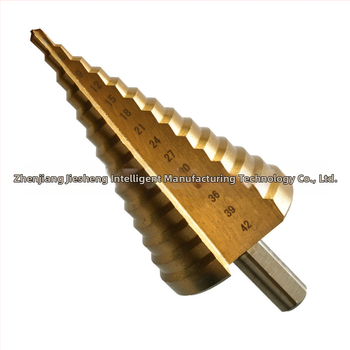 Комплект пагодни свредла за дърво със шестоголов носач – прав канал и стъпкови свредла