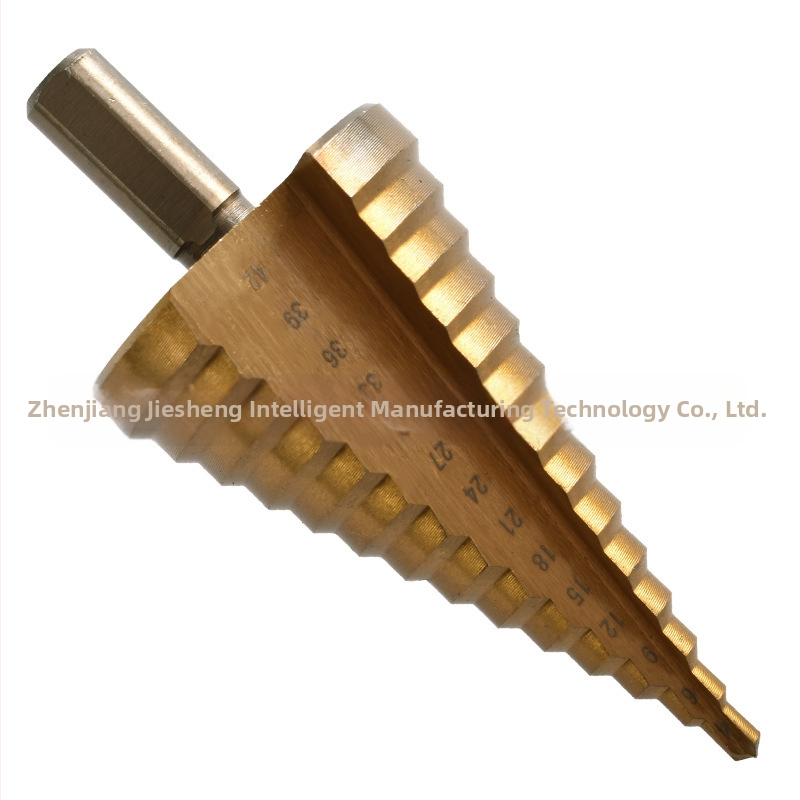 Комплект пагодни свредла за дърво със шестоголов носач – прав канал и стъпкови свредла