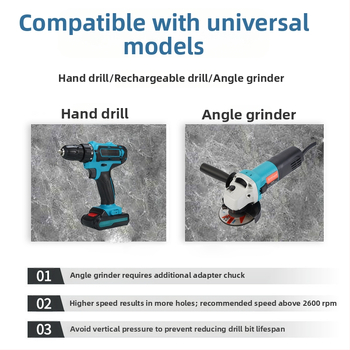 9-частен комплект диамантени боркорони с алуминиев калъф за пробиване на дупки в плочки, мрамор и гранит