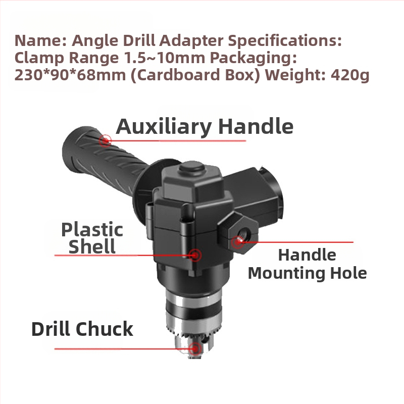 Blade 90° kampinis adapteris elektriniam atsuktuvui - modelis SKU06435
