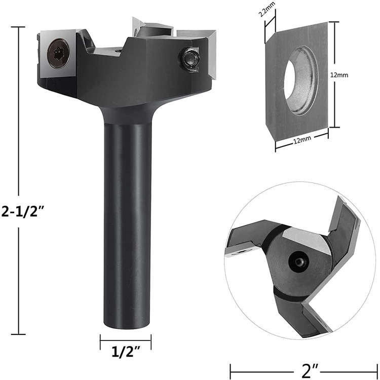 Фреза за рутер за дърво – Т-образна прорезна и гнездна фреза, с три и четири ръба, Wu марка