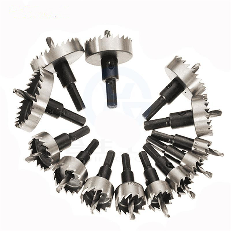 Fu City 13-частен комплект за пробиване на дупки от високоскоростна стомана, назъбени ръбове за метални плочи