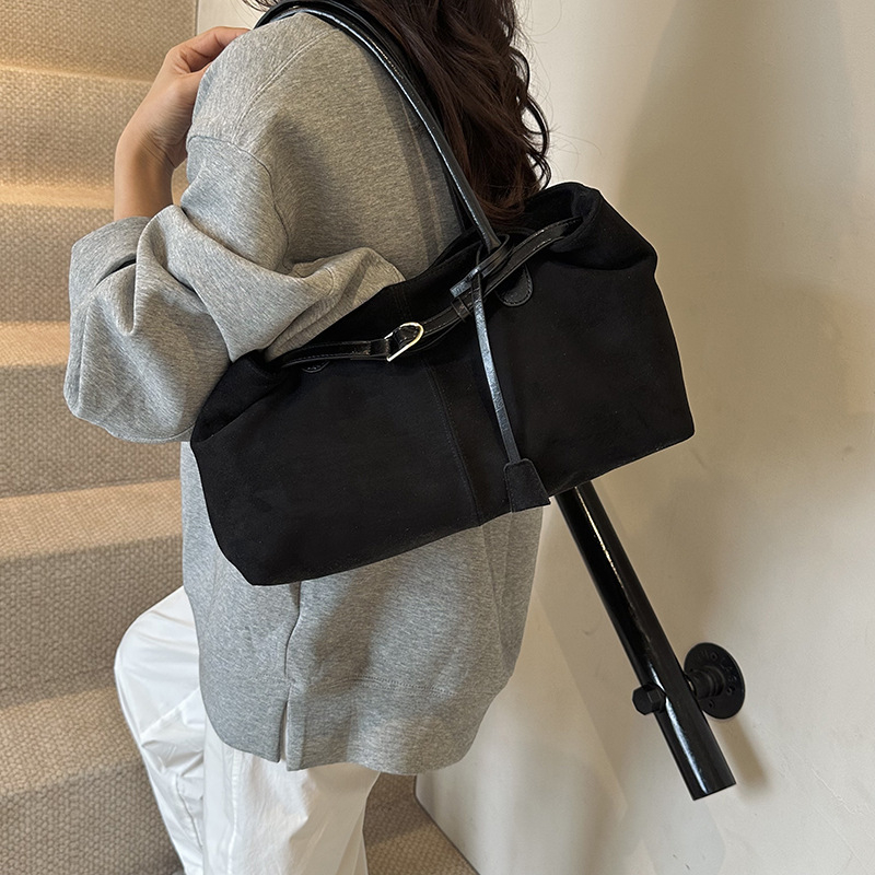 PU kožna tote torbica za žene – horizontalni kvadratni oblik, magnetska kopča, poliester podstava, unutarnji džep sa zatvaračem