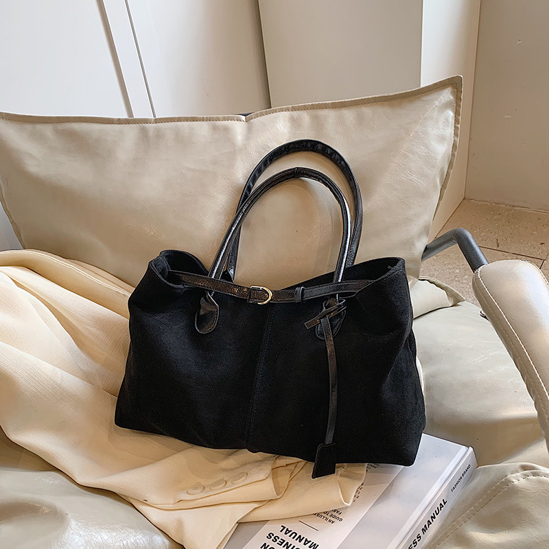 PU kožna tote torbica za žene – horizontalni kvadratni oblik, magnetska kopča, poliester podstava, unutarnji džep sa zatvaračem