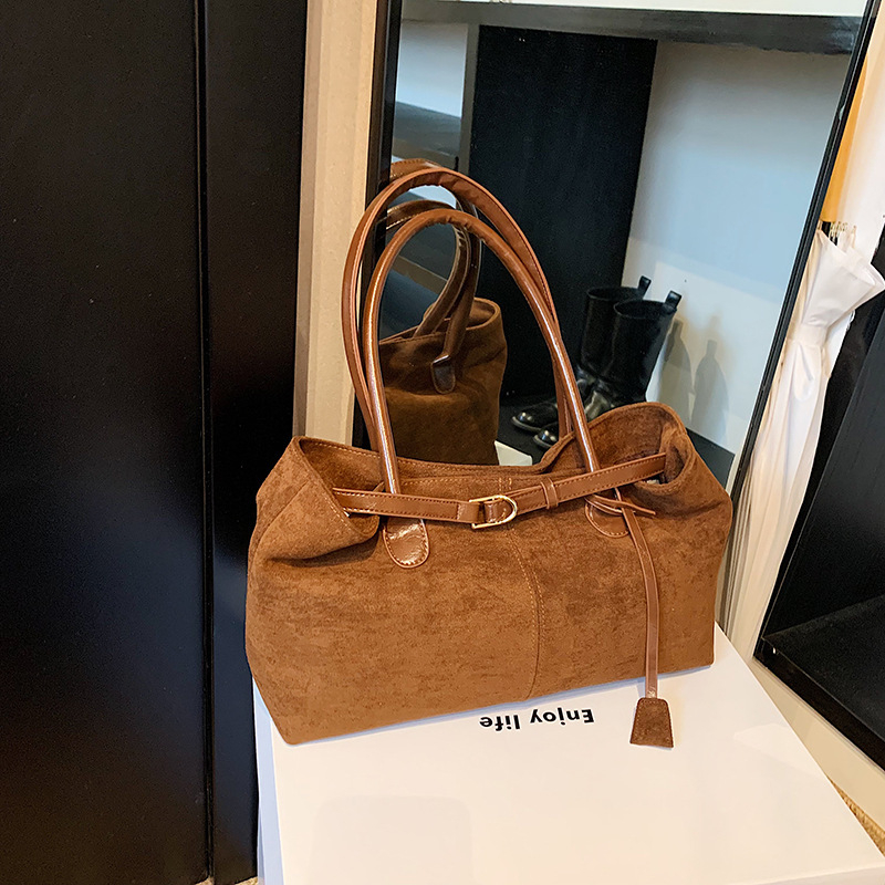 PU kožna tote torbica za žene – horizontalni kvadratni oblik, magnetska kopča, poliester podstava, unutarnji džep sa zatvaračem