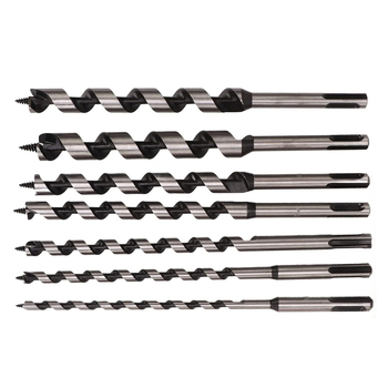 7-частен комплект спирални дърводелски свредла SDS-Plus с удължени битове