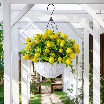 Изкуствен лимонов клон, пластмасов, инжекционно формован, сорт 3283093, растение за висяща саксия