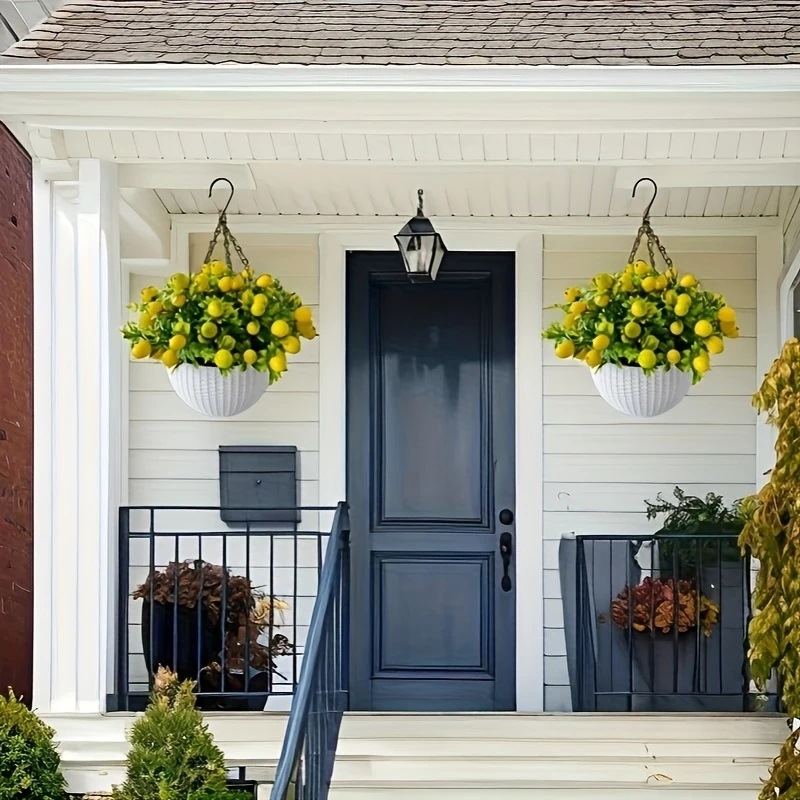 Umjetna grančica limuna, plastika, ubrizgavanje oblikovanje, sorta 3283093, biljka za viseću košaru