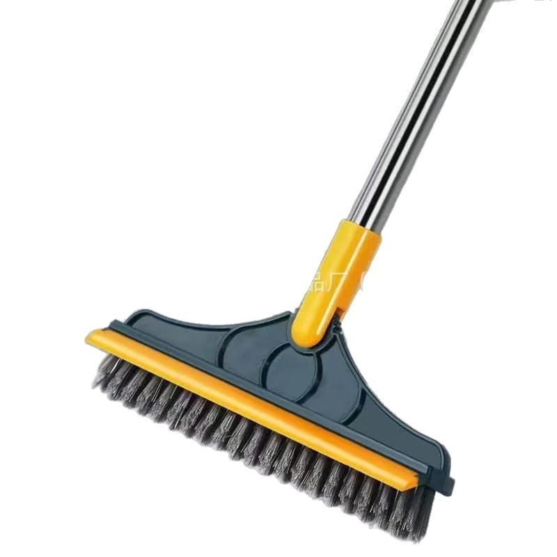 Kupaonska podna četka s trokutastom glavom, dugačak držač, tvrda vlakna, okretna glava, 270 g