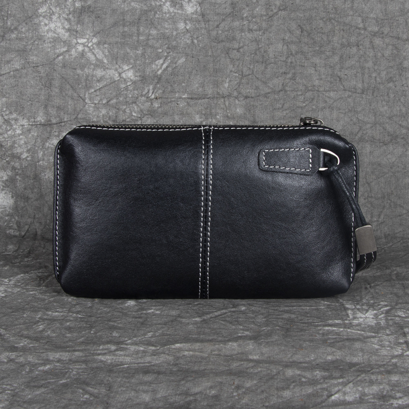 Pánska kožená klutch taška, koža najvyššej vrstvy hovädzieho dobytka, mestský štýl, odolná voči opotrebeniu, značka Matt.