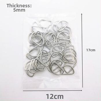 Σετ 50 μεταλλικές αγκράβες τύπου D με ημικυκλικό σχήμα για τζιν – Fruit