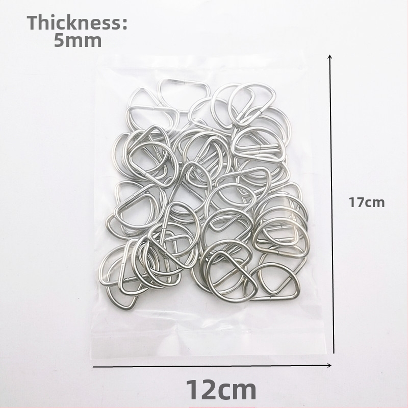 50 броя метални D-образни закопчалки полукръгли за дънки – Fruit