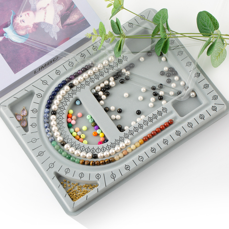 Perlų plokštelė apyrankėms – rankų darbo DIY plokštelė su dangteliu ir matavimo dialiu (Kilmė: Suzhou; Papuošalų plokštelė; 2024 vasara; Apdorojimas ar pritaikymas: Ne)