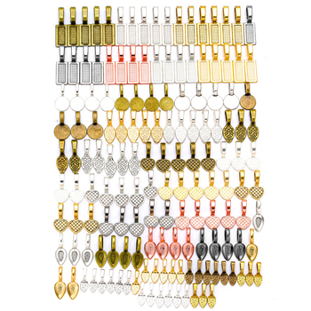 Kaklo pakabukas iš cinko lydinio, elektroplatinavimo danga, 6 dizainų, 120 vienetų mišriame komplekte, 115 g