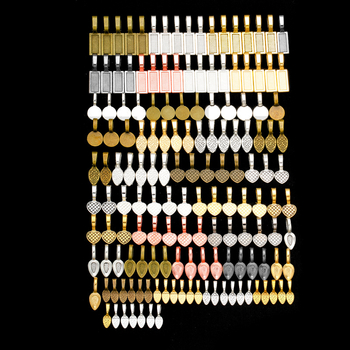 Κρεμαστό από κράμα ψευδαργύρου, ηλεκτροπλατιωμένη επίστρωση, 6 σχέδια, σετ 120 τεμαχίων με ποικιλία σχεδίων, 115 g