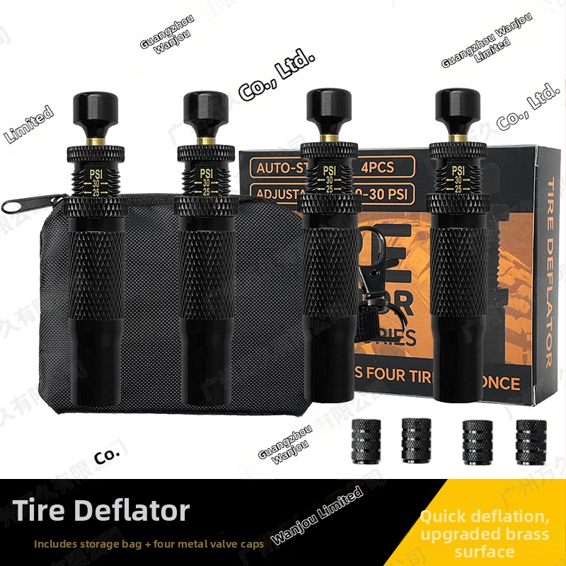 Automatinis padangos oro išleidimo vožtuvas – nešiojamas, greitas slėgio mažinimas, tinkamas visureigiams ir dykumoms, PSI rodmenys