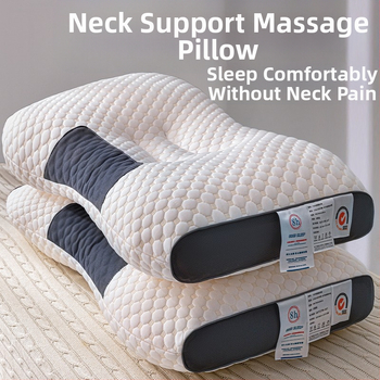 Stačiakampė kaklo atramos pagalvė su aukšto elastingumo pluošto užpildu, suaugusiems