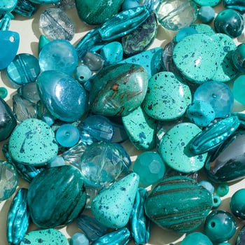 Свободни мъниста за мозайка – Барокови фрагменти, изкуствен кристал, електроплакиране