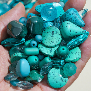 Ελεύθερες χάντρες για μωσαϊκό – Μπαρόκ θραύσματα, τεχνητός κρύσταλλος, ηλεκτροπλατίωση