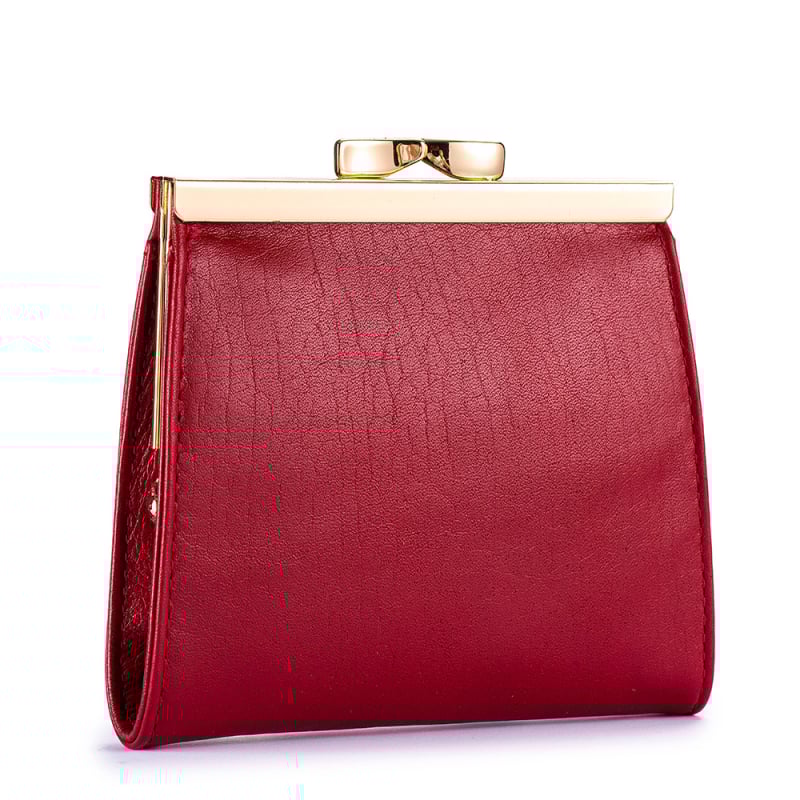 Moteriškas odinis kortų dėklas su monetų klipu, vintyvo stiliaus (Medžiaga: natūrali oda; Sluoksnis: pirmojo sluoksnio jautienos oda; Apmušalas: poliesteris; Lytis: moterys; Metai/sezonas: 2024 ruduo)