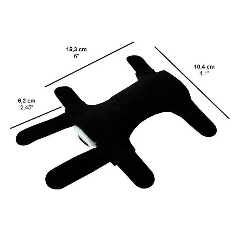 Priešdelno pagalvė lazdei – aksomokompozicijos audinys, spausdintas logotipas, modelis 00, pritaikomas apdirbimas