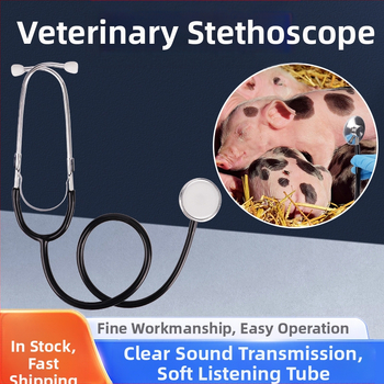 Stetoscop cu capete duble pentru animale de reproducere – echipament pentru creșterea animalelor; porci, vaci și oi; industrie zootehnică; garanție de calitate.
