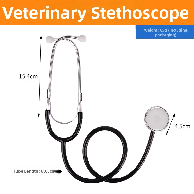 Stetoscop cu capete duble pentru animale de reproducere – echipament pentru creșterea animalelor; porci, vaci și oi; industrie zootehnică; garanție de calitate.